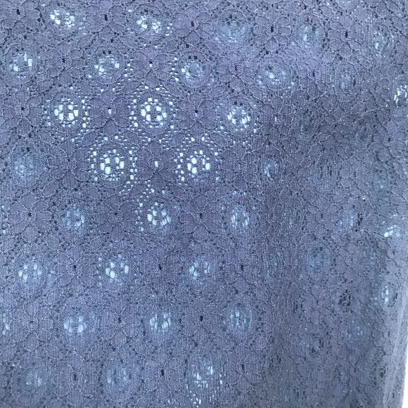 LC Lauren Conrad Navy Blue Lace Bow Back Top - Picture 3 of 3